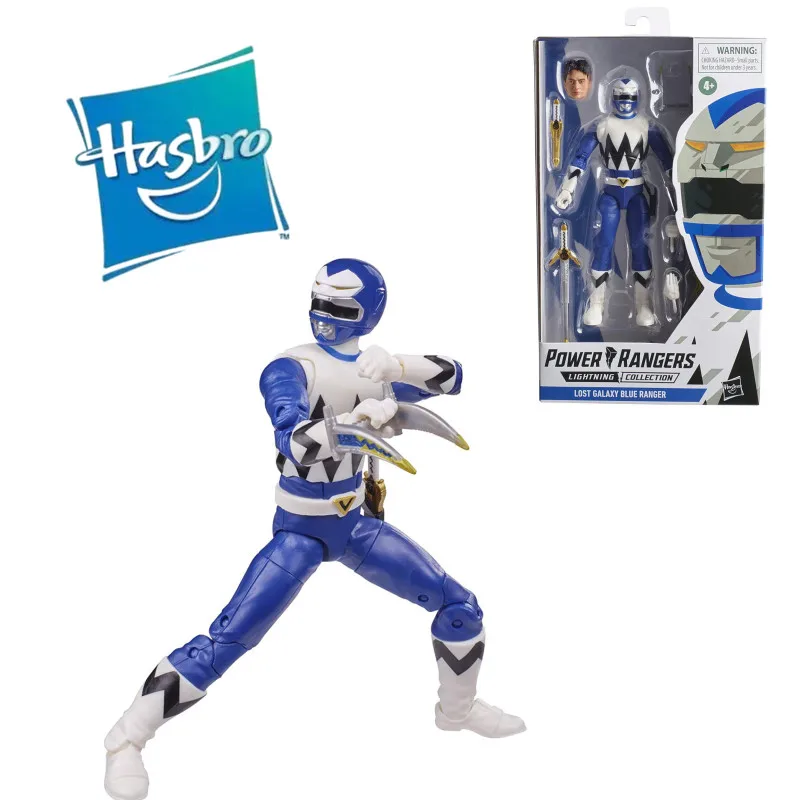 

Anime Hasbro Power Rangers Lightning Collection Lost Galaxy Blue Ranger 6-Inch Collectible Action Figure Model Toy Accessories