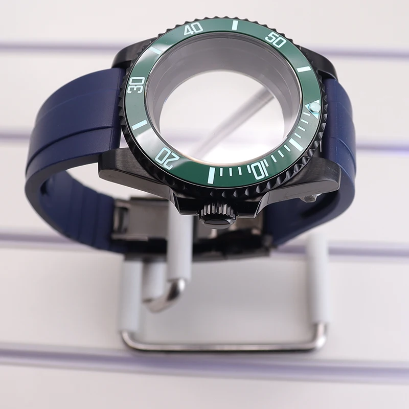 Черный корпус для часов SUB 40 мм светящийся безель Seiko NH35 NH36 NH38 NH34 ETA 2824 Miyota 8215