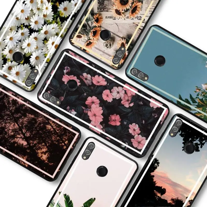 

Beautiful scenery flower Phone Case For Huawei Honor V30 30 9X 7A Pro View 20 10 9 Lite 10I 8C 8X 5A Play Cover