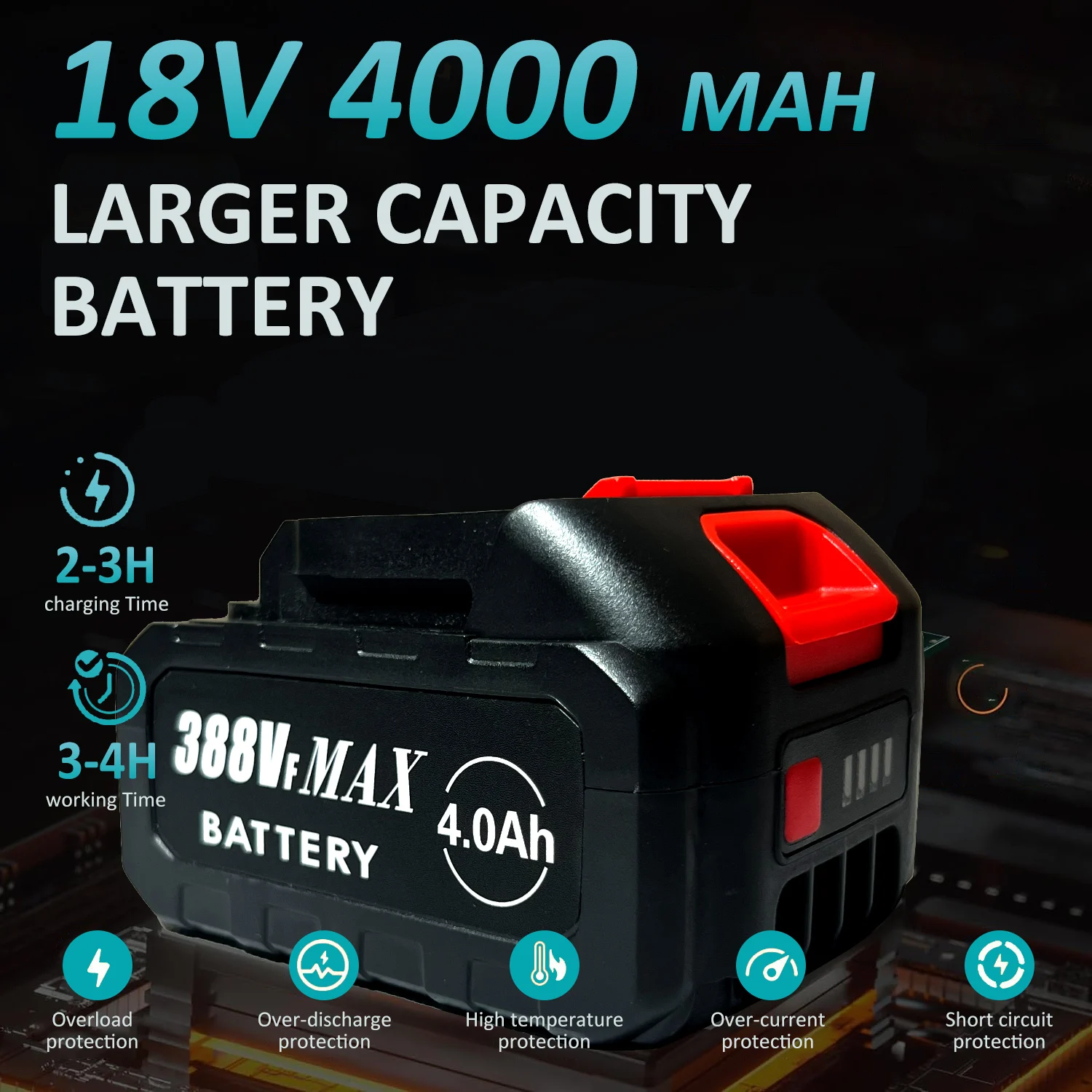 JAHUI 150 мм 7000 об/мин Беспроводная бесщеточная фотоэлектрическая 6-скоростная