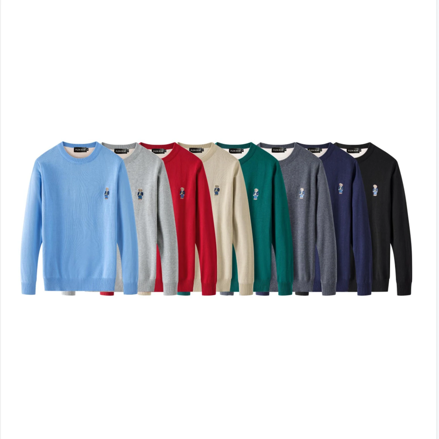 

Свитер мужской шерстяной с вышивкой на осень и зиму, 8127