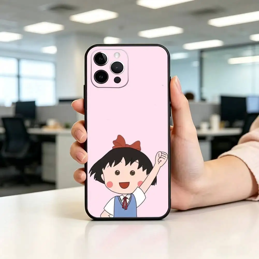Фото Чехол для телефона C-Chibi Maruko-chan, силиконовый, мягкий, для iPhone 17, 16, 15, 14, 13, 12, 11, X, XR, Plus, Pro, Max, Plus №2