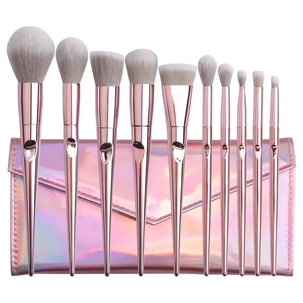 

NEW2023 Shadow Brushe Eye Pink Set Makeup Pcs Makeup Brushes 10 And Bag And Brush