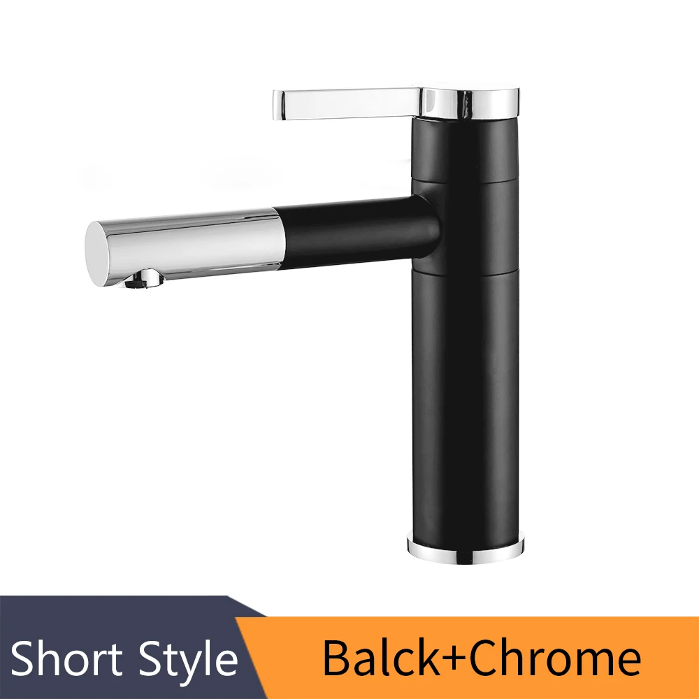 

Смесители для раковины Латунный смеситель для ванной комнаты Сосуд для раковины Смеситель для туалетного столика Поворотный излив Настольный смеситель для умывальника белого цвета LT-701B