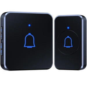 Home Wireless Doorbell IP55 Waterproof 1000ft with 56 Tones 7 Volumes Outdoor Smart Door Bell Chime Kit LED Flash Receiver
