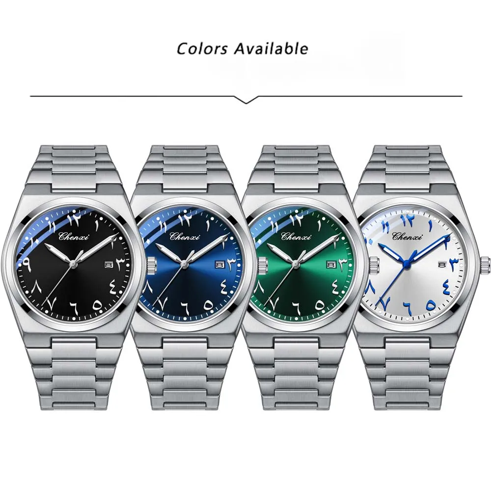 CHENXI новые мужские роскошные деловые часы с восточными арабскими цифрами, водонепроницаемые модные наручные часы для мужчин, подарок, relojes para hombres (art.: 3920cf923466f) - 3920cf923466f