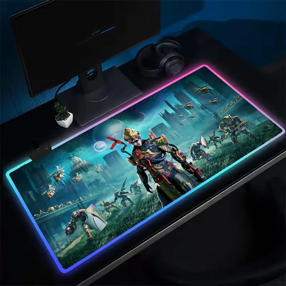 Коврик для мыши Skyforge игровой коврик в стиле аниме светодиодные настольные