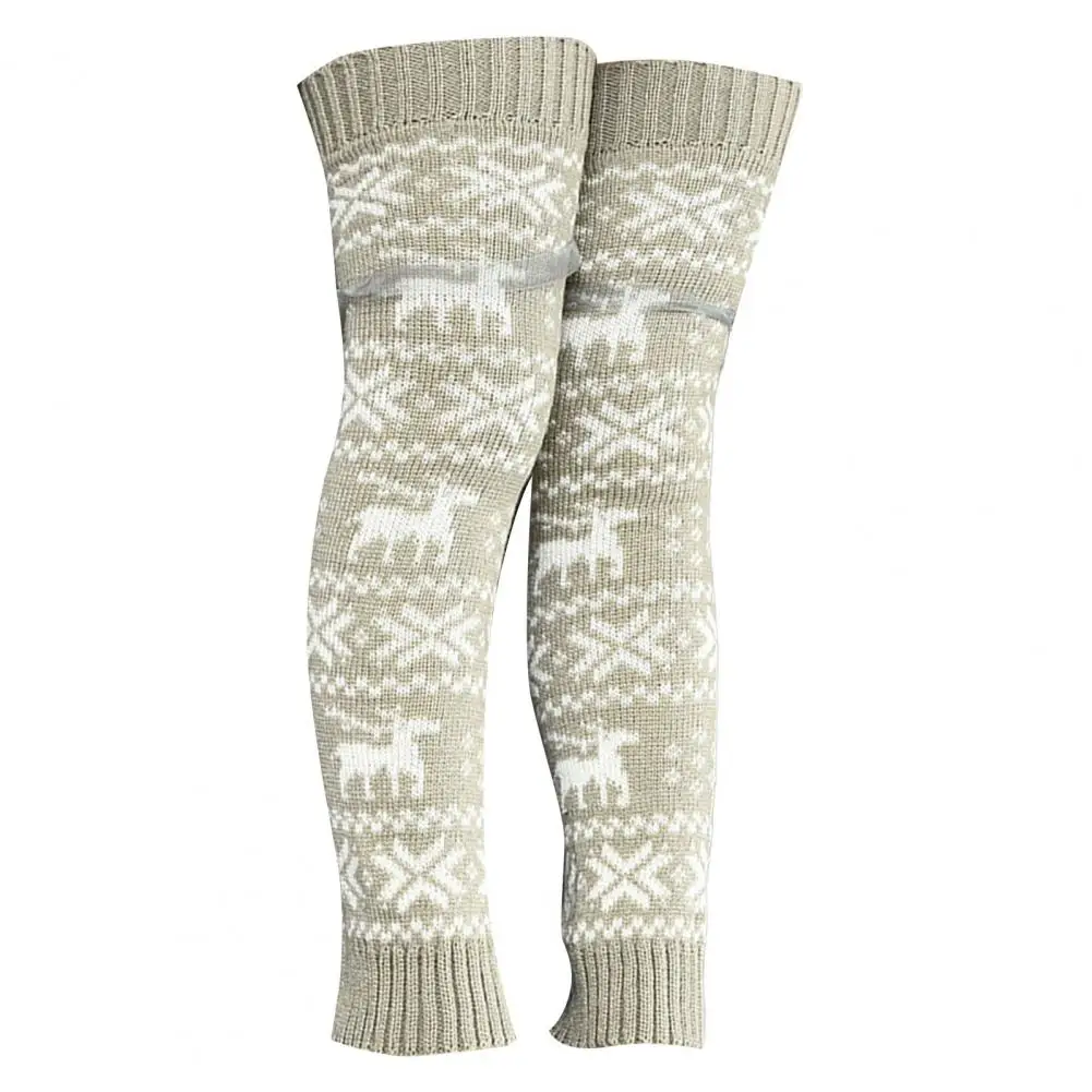

1 Pair Leg Protectors Thickened Anti-fade Keep Warm Winter Thermal Ladies Boot Socks Boot Socks for Daily Life