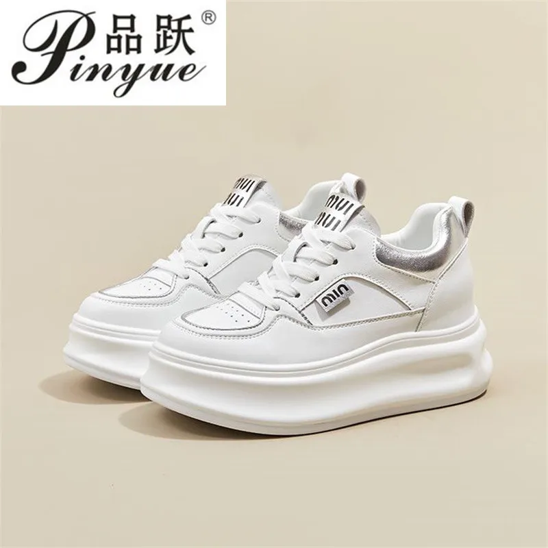 Кроссовки на массивной платформе 6 5 см женские дышащие вулканизированные туфли