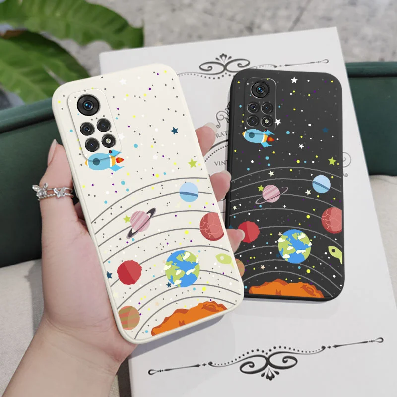 Фото Чехол для телефона с Лунной Вселенной для Xiaomi Redmi Note 13 12 12S 11 11S 11T 10 10A 10T 10S 9T 9 8 7 Pro Plus 10C 9A 9C 9T 4G №3