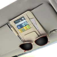 1pc auto sunglasses holder clip car sun visor pen organizer car bag car sun visor multifunctional glasses clip auto accessories