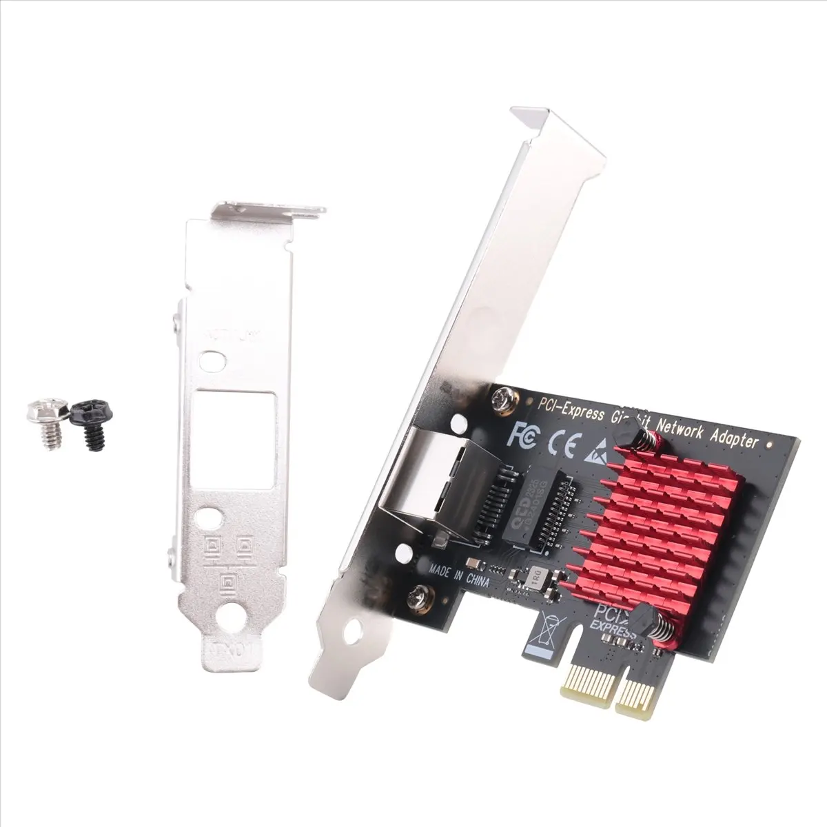 Фото 【A16I~】 Сетевая карта PCIE, гигабитная сетевая карта 10/100/1000 Мбит/с, проводная сетевая карта RJ45, сетевой адаптер PCI-E, LAN-карта №3