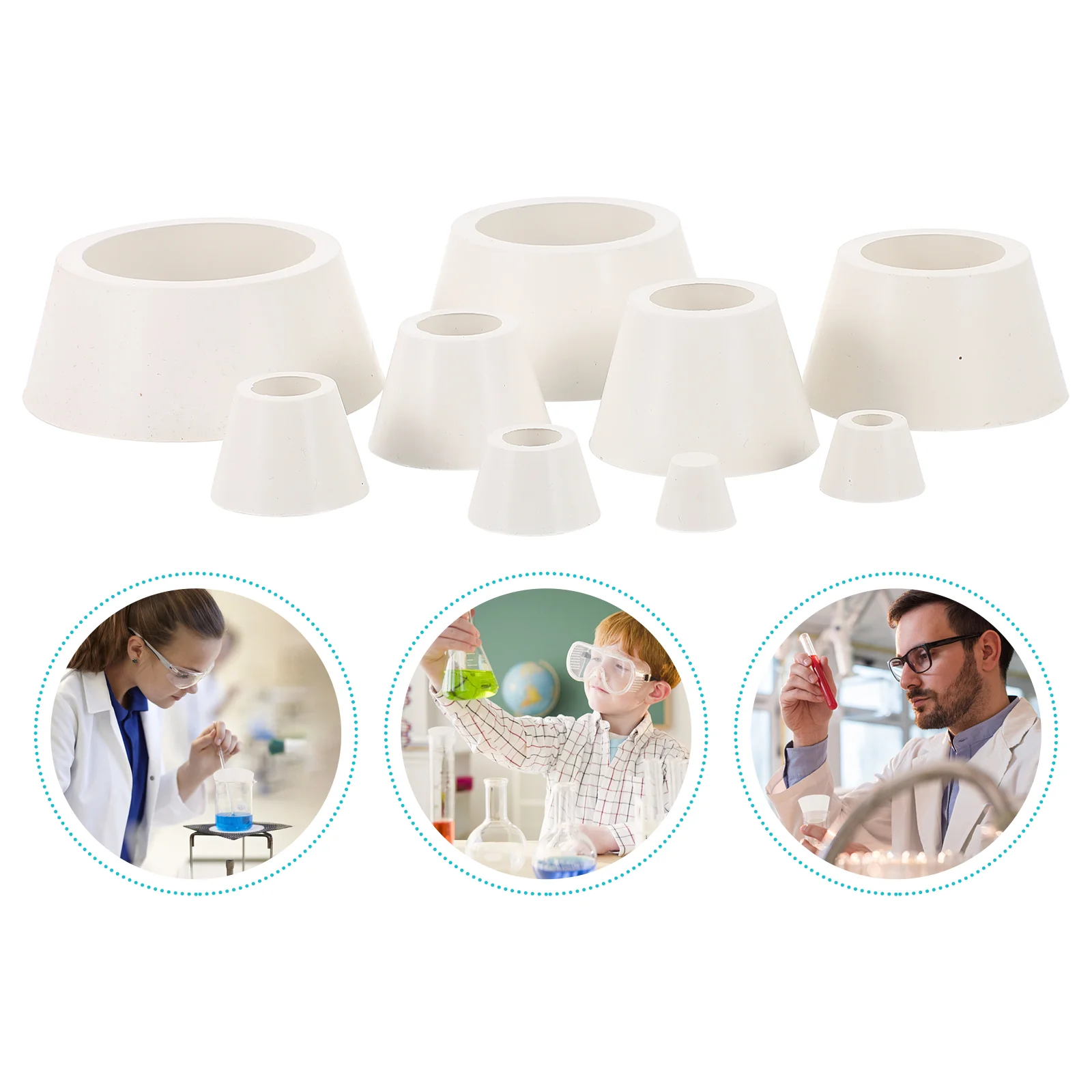 Стеклянный резиновый фильтр-коврик для колбы Бюхнера воронка воротник