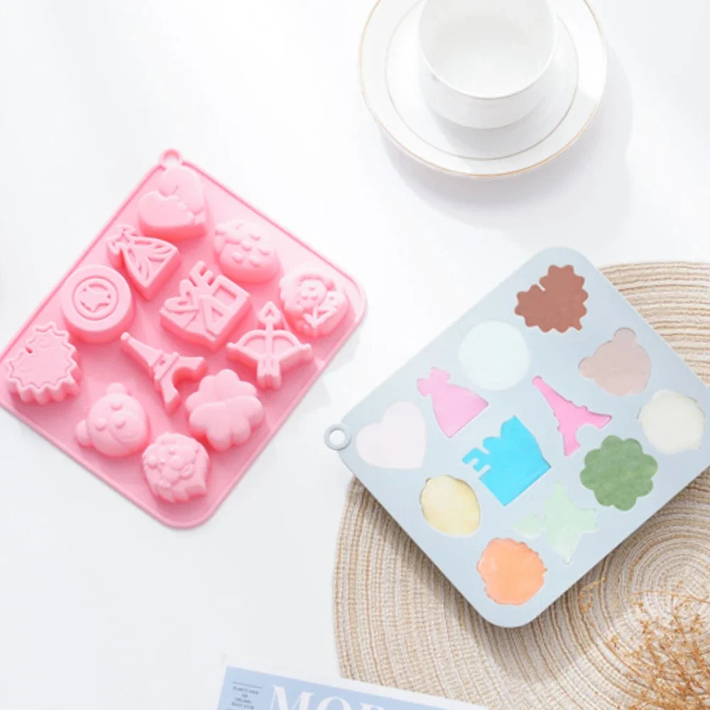 Романтическое сердце шоколадная силиконовая форма плюшевый мишка для печенья