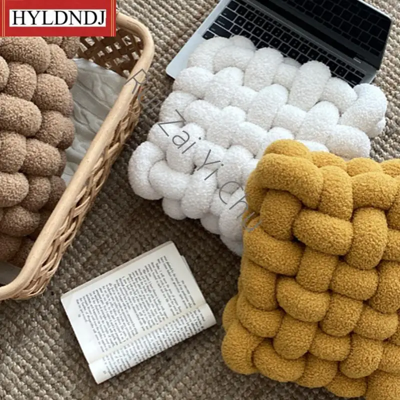

New Ins Soft Nordic Knot Cushion Bed Lounge Bench Stuffed Creative Pillow Home Decor Bedroom Car Plush Kid Throw Elastic Gift