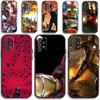 marvel iron man phone cases for samsung galaxy m11 12 s8 s9 s10 s20 s20fe s21 s21plus s21 uitra soft tpu carcasa back cover