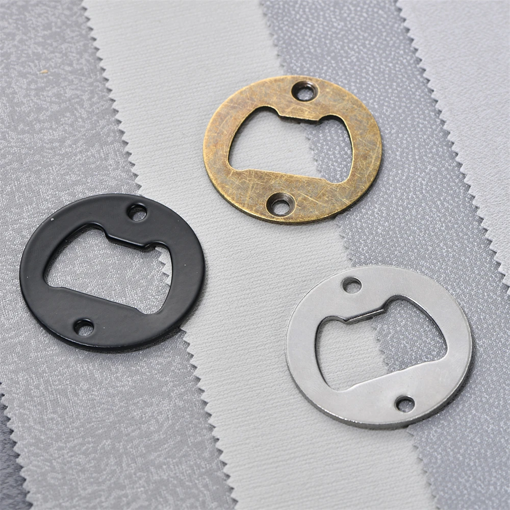 

Lot 100pcs Stainless Steel Round Bottle Openers Insert Beer Opener Hardware for Resin