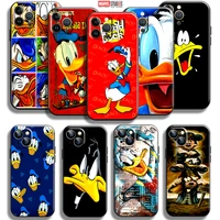 cute don donald fauntleroy duck for apple iphone 13 12 11 pro mini x xr xs max se 5 5s 6 6s 7 8 plus phone case black back soft
