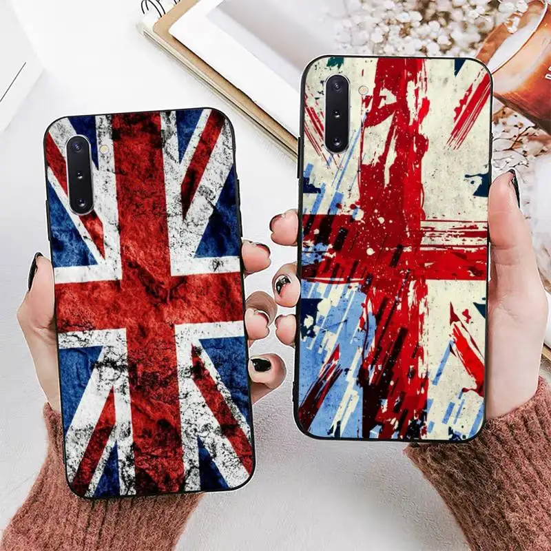 

United Kingdom Flag Phone Case for Samsung Note 5 7 8 9 10 20 pro plus lite ultra A21 12 72