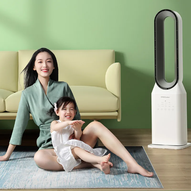 Безлопастной вентилятор Rongshida, офисный вентилятор для очистки воздуха с вращающейся головкой, широкоугольный воздушный вентилятор для общежития