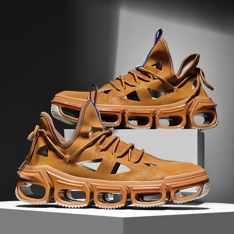 Летние мужские сандалии из натуральной кожи мужская повседневная обувь уличные