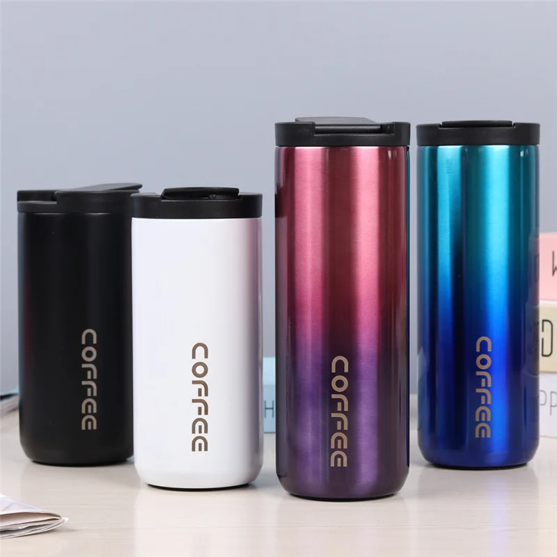 

Household Insulated Water Bottles 400/550ML Stainless Steel Thermos Mug Leakproof Car Milk Tea Coffee Cup Travel Vacuum Flasks