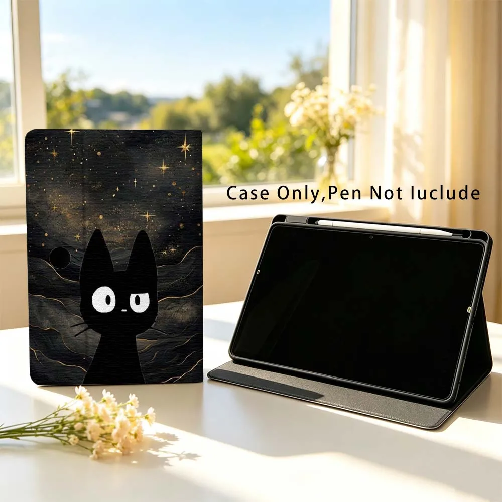 Чехол для планшета Cat Starry Night для OPPO VIVO IQOO OnePlus Realme Pad 3 Pro 13 12.1 11.61 11.4 10.36 11 дюймов, мягкий (art.: 3920db5ff4deb) - 3920db5ff4deb