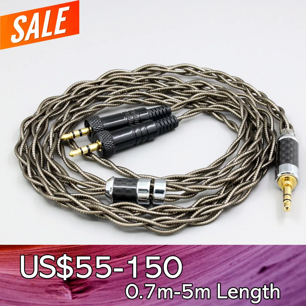 99% Pure Silver Palladium + Graphene Gold Earphone Shielding Cable For Sony MDR-Z1R MDR-Z7 MDR-Z7M2 With Screw To Fix LN008210