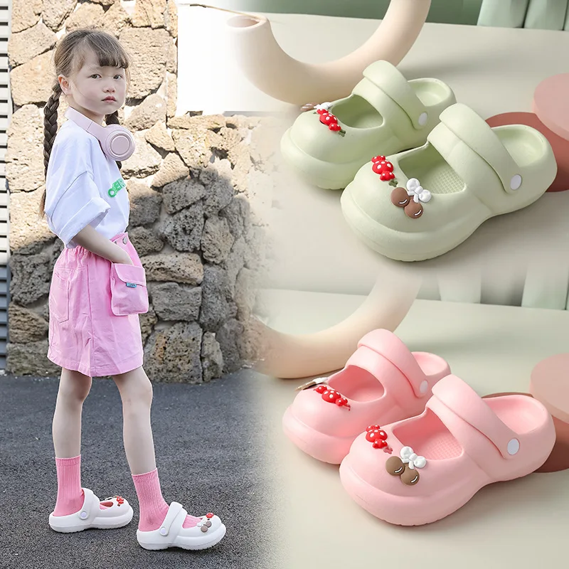 

Child Mary Jane Shoes Princess Fashion Outdoor Shoes for Girl Flat Sandals Slipper Shoes for Women