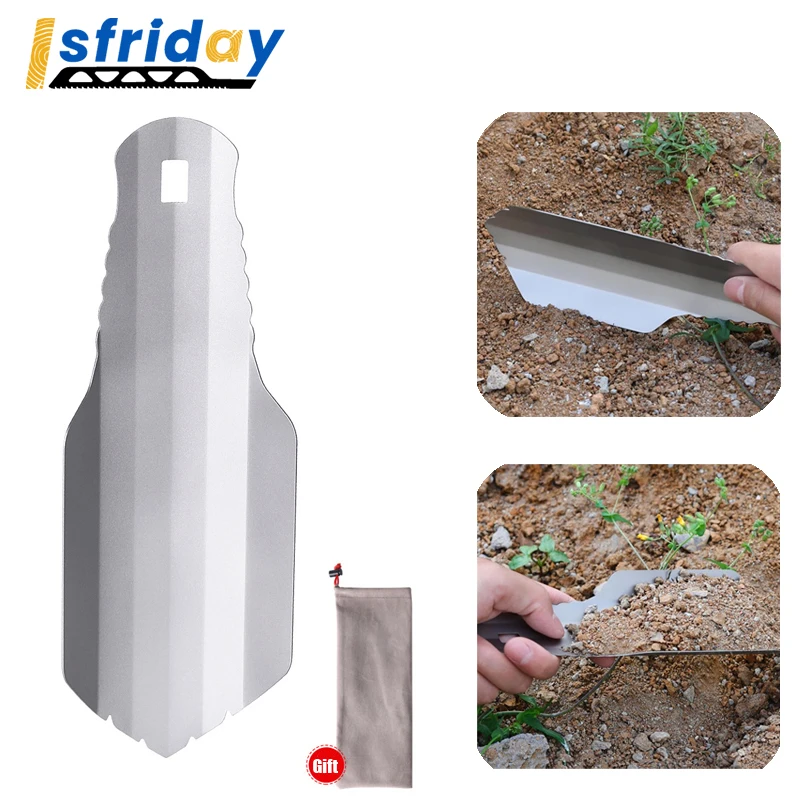 

Portable Garden Hand Shovel Camping Trowel Titanium Hand Shovel Outdoor Camping Hiking Backpacking Trowel