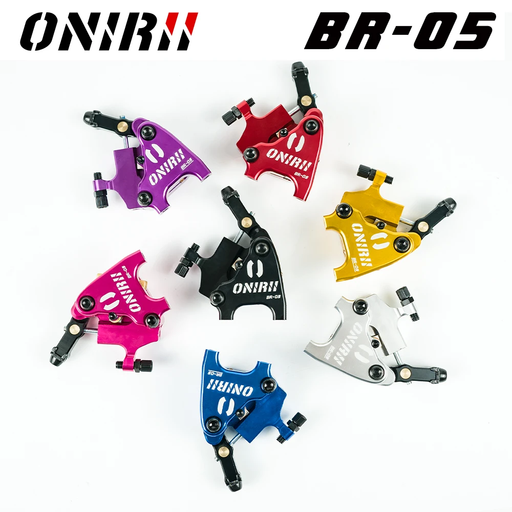 

ONIRII Gravel Road Bike Disc Brake Hydraulic Flat Mount CX Rotor Brake Caliper CNC Bicycle Mechanical Wire Pull Metal Pads 105