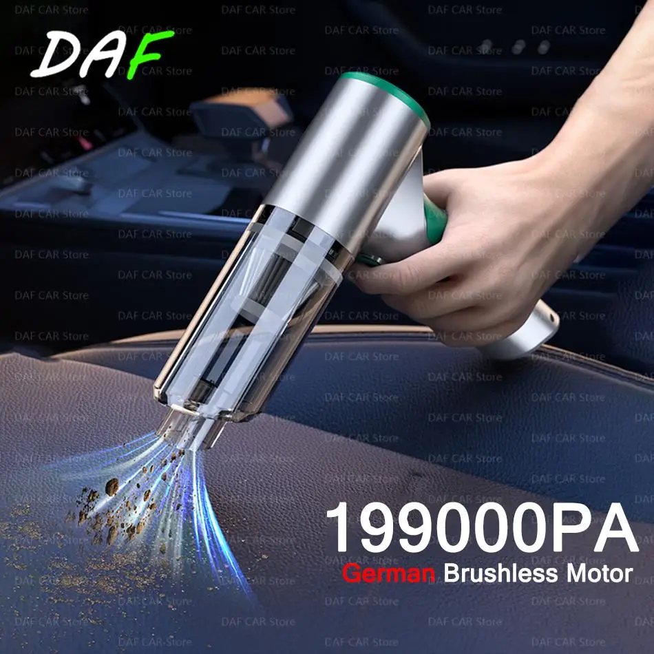 199000PA Wireless Car Vacuum Cleaner Powerful Cleaning Machine Car Robot Handheld High-power Strong Suction Vacuum Cleaner