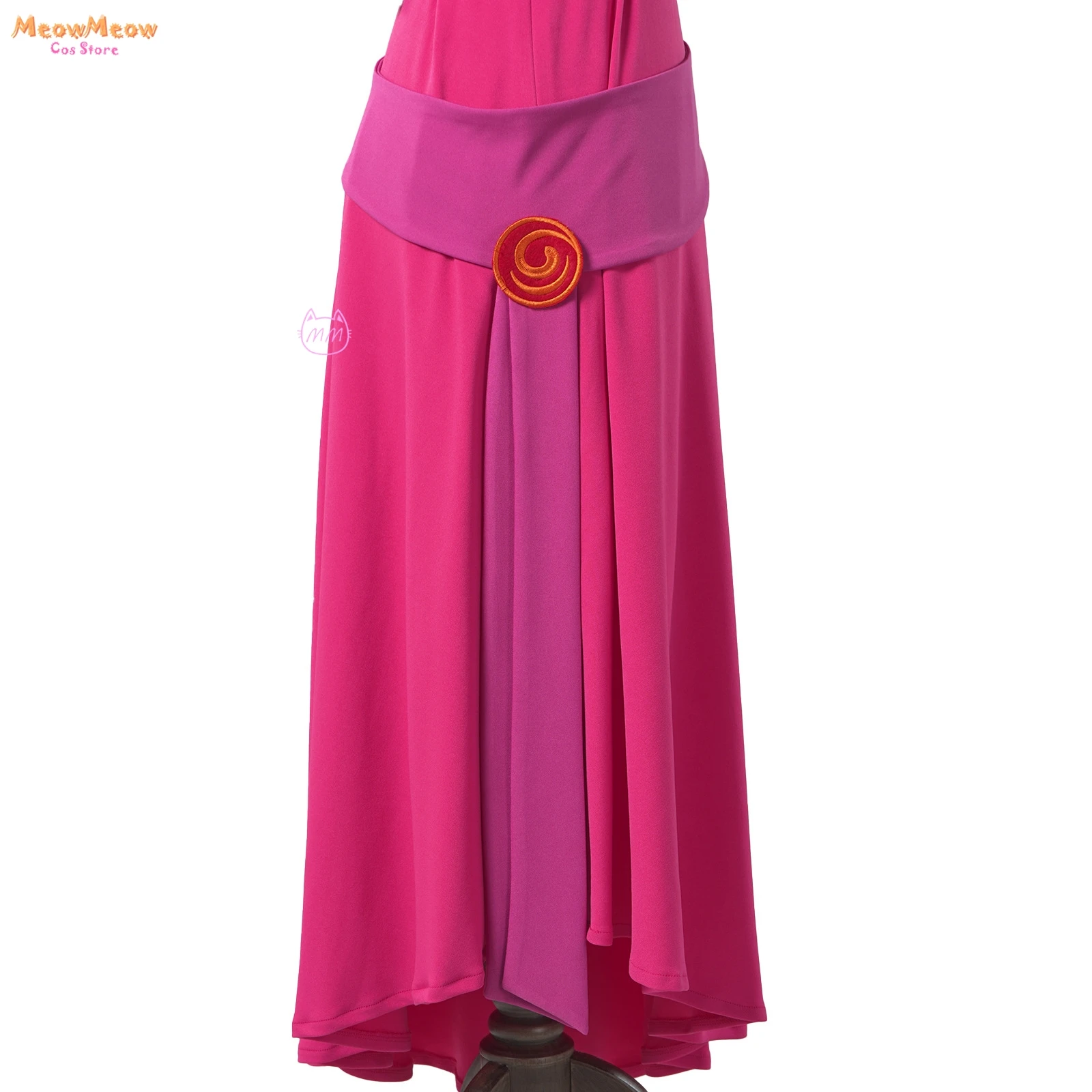 Фото Hercules Cos Megara Hades Косплей Костюм Розовое Платье с героями мультфильмов Одежда Унисекс Черный Халат Хэллоуин Фея Вечерние Костюмы Для Ролевых Игр №3