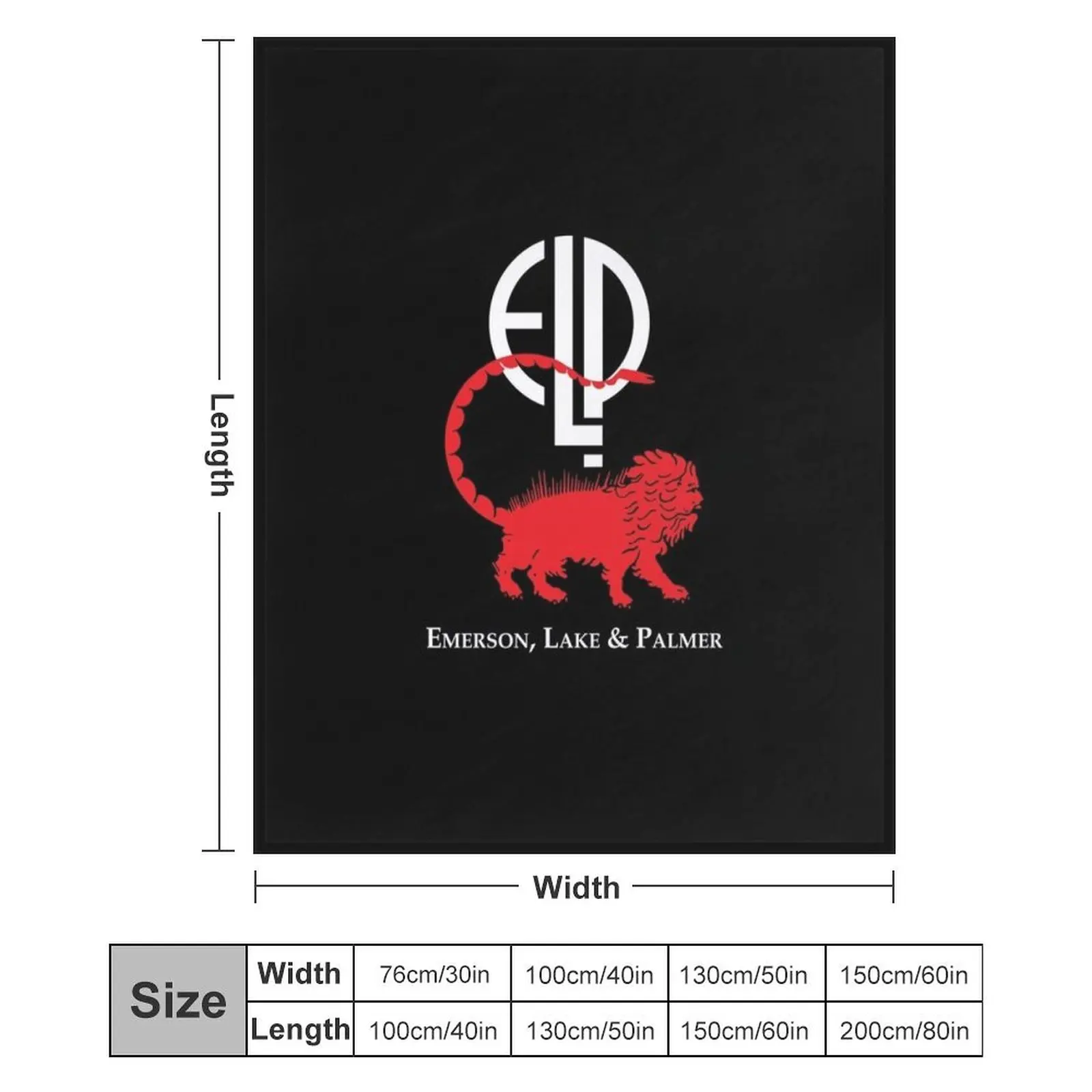 Одеяло для футболки Emerson Lake And Palmer Band Tri-Blend