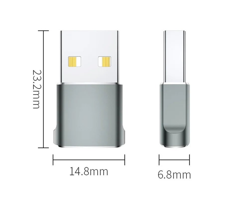 

USB Male To TYPE-C Female Adapter TYPE-C Female To USB2.0 Mobile Phone Data Cable Charging Cable Adapter