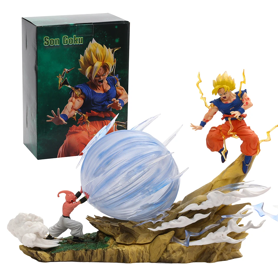 

Dragon Ball Son Goku vs Majin Buu PVC Figure Toy Collection Model Statue