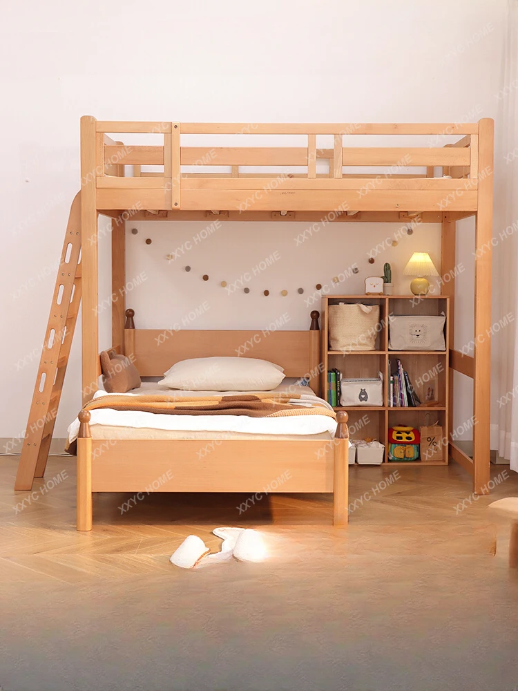 Xqiao двухъярусная кровать из массива древесины бука