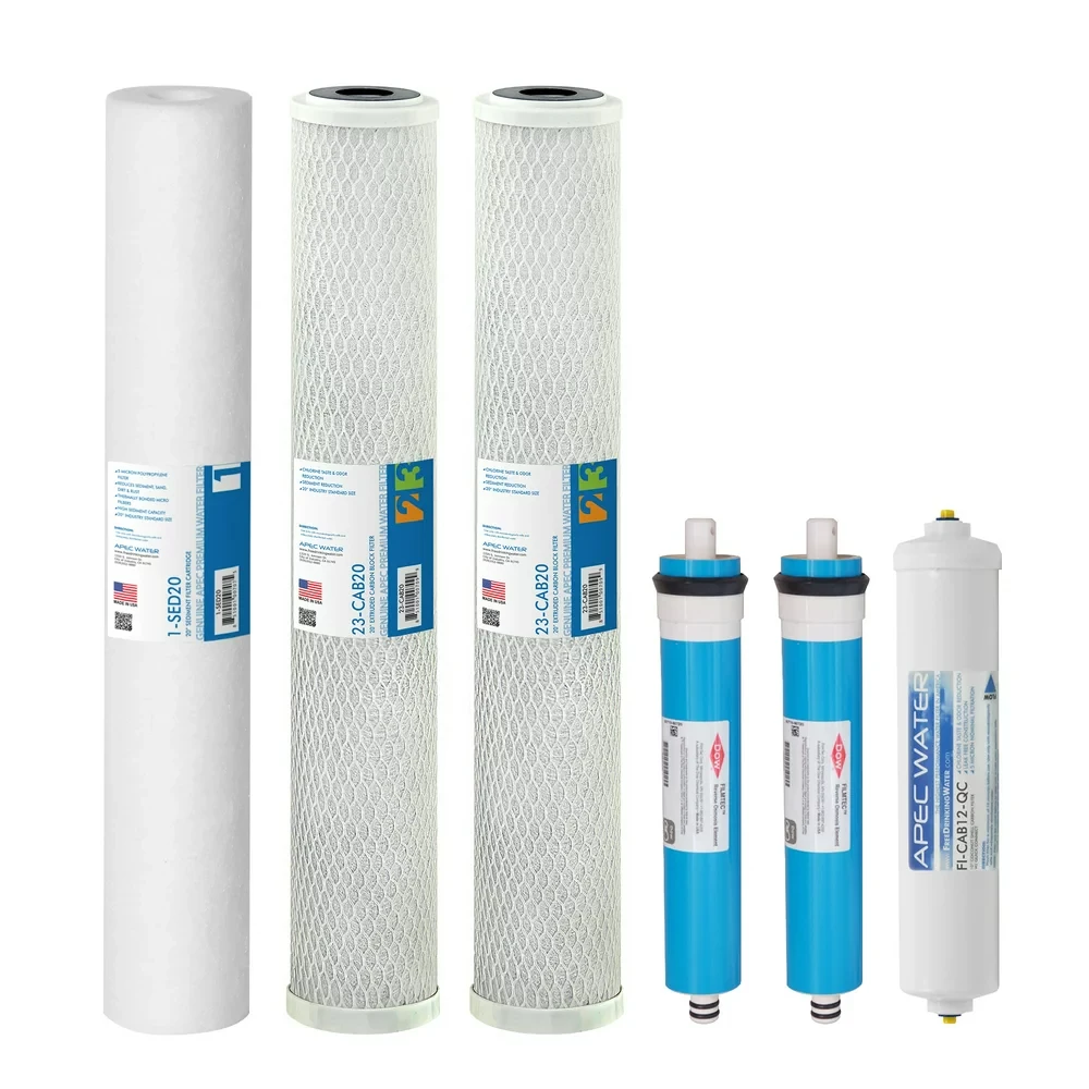 

Complete Replacement Filters for 180 Premium Commercial Grade Reverse Osmosis System (FILTER--LITE180)
