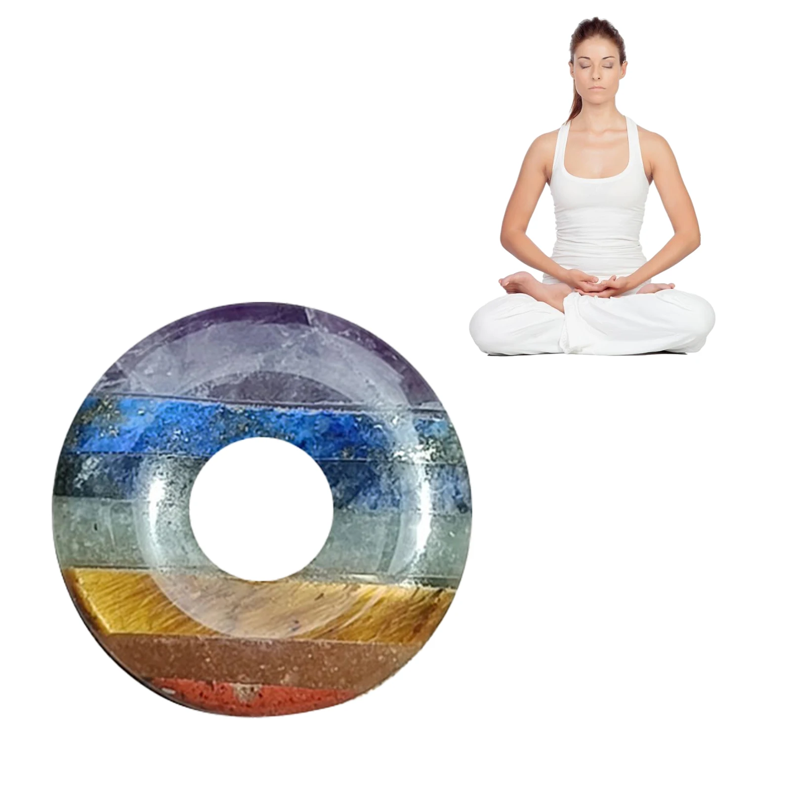 

Worry Stone Donut Shape 7 Chakra Crystals Healing Stones Natural Thumb Worry Stones Rubbing Palm Stones For Anxiety Meditation
