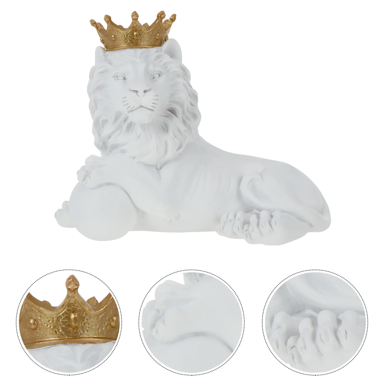 

Statue Figurine Animalresin Decor King Ornamentstatues Wild Figurinesfigure Junglesculpture Forest Desktop Gift Craft Tabletop