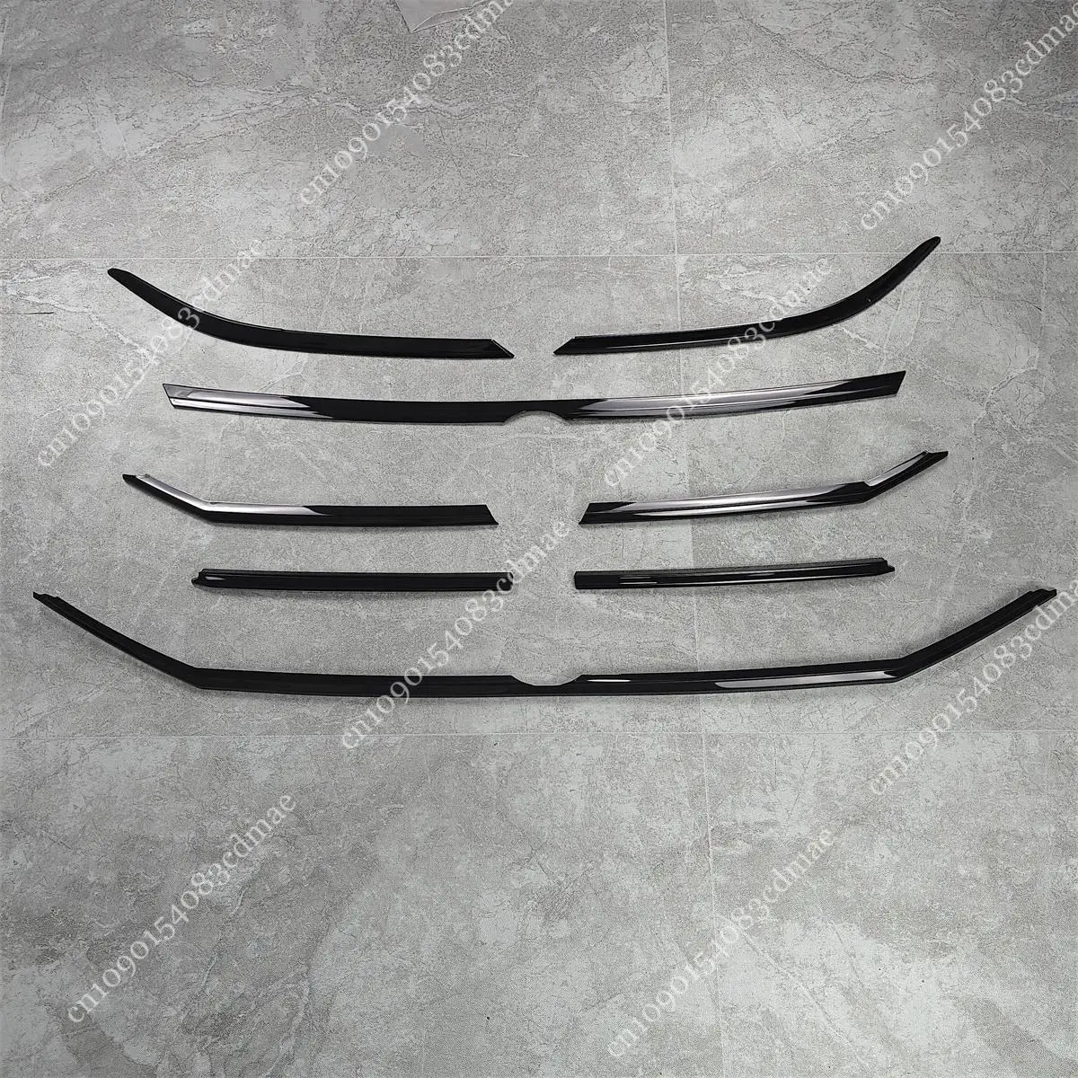 

Декоративные черные наклейки для решетки радиатора VW Passat B8 2019-2023 (рестайлинг B8.5), накладки на фары, ABS-комплекты для кузова