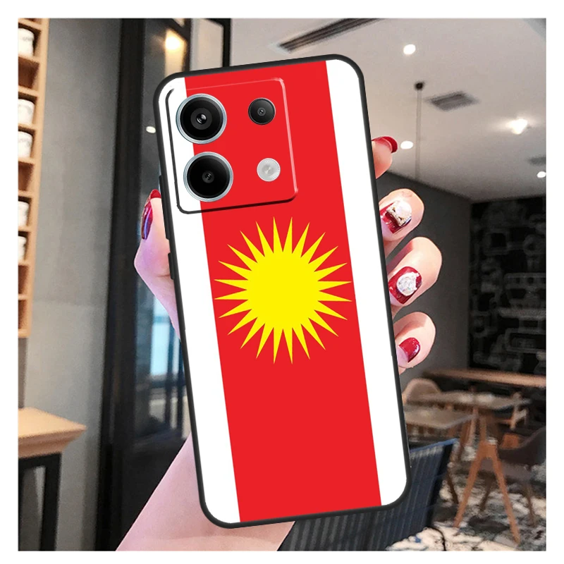 Чехол с флагом Yazidis для Xiaomi Redmi Note 13 Pro 12 11 9 10 12S 11S 10S 9S 10C 12C 13C чехол