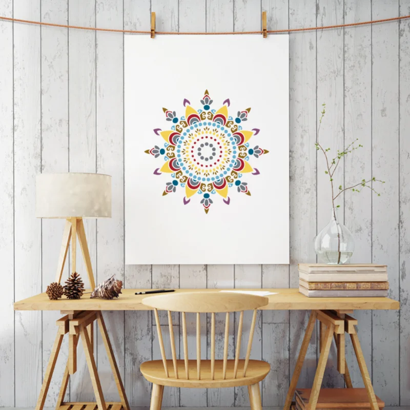 30*30 см Мандала планшетофон сделай сам альбом для скрапбукинга многоразовый