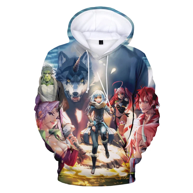 

2023 New Japanese Anime Rimuru Tempest That Time I Got Reincarnated As A Slime 3D Printed Hoodies Unisex Oversize Sweatshirt