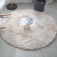 180200cm large round shaggy rug colorful tie dye print anti skid rugs living room bedroom carpet soft fluffy floor mat winter