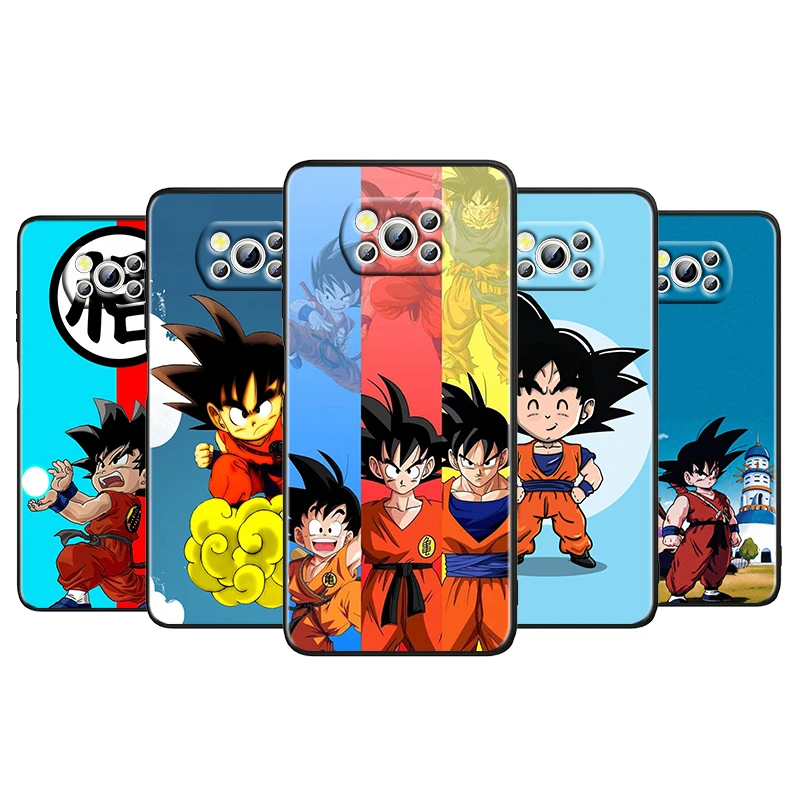 

Anime Dragon Ball Goku Kid For Xiaomi Poco M4 X4 X3 F3 GT NFC M3 C3 M2 F2 F1 X2 Pro Silicone Soft Black Phone Case Cover Capa