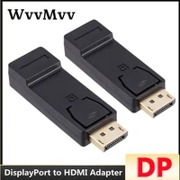 displayport to hdmi compatible adapter converter display port male dp to female hdmi cable adapter video audio for pc tv laptop