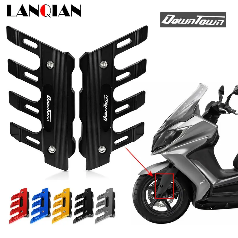

For KYMCO DOWNTOWN 350i 300i 200i 200 300 500 Motorcycle CNC Accessories Mudguard Side Protection Front Fender Anti-Fall Slider