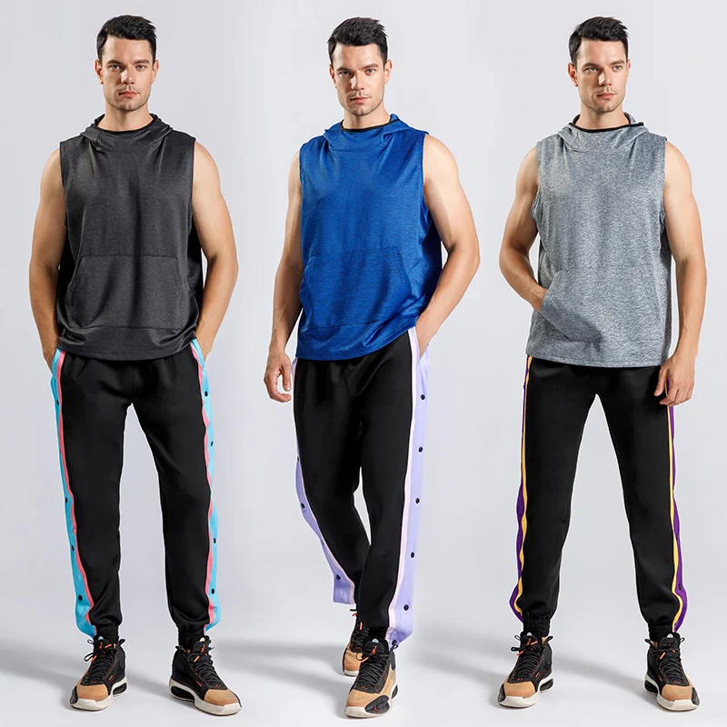 

Mens Sports Sportswear Set Basketball Football Cycling Training Kits Gym Fitness Running Jogging Sweatpants Hooded Shirts Tops