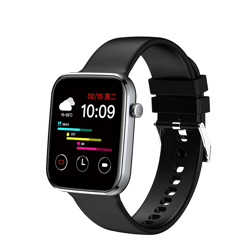 

2021 1.69 pollici Smart Watch uomo Full Touch Fitness Tracker IP67 Smartwatch impermeabile per Android Apple Huawei Xiaomi